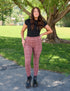 SA Exclusive Brown Windowpane Pocket Leggings
