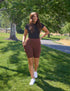 SA Exclusive Brown Biker Shorts