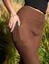 SA Exclusive Brown Mini Polka Dot Pocket Leggings