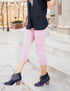 SA Exclusive Dusty Rose Solid Capri Leggings