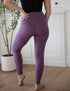 SA Exclusive Eggplant Solid Leggings