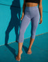 SA Exclusive Periwinkle Solid Capri Leggings