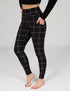 SA Exclusive Black Windowpane Pocket Leggings