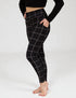 SA Exclusive Black Windowpane Pocket Leggings