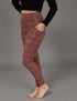 SA Exclusive Brown Windowpane Pocket Leggings