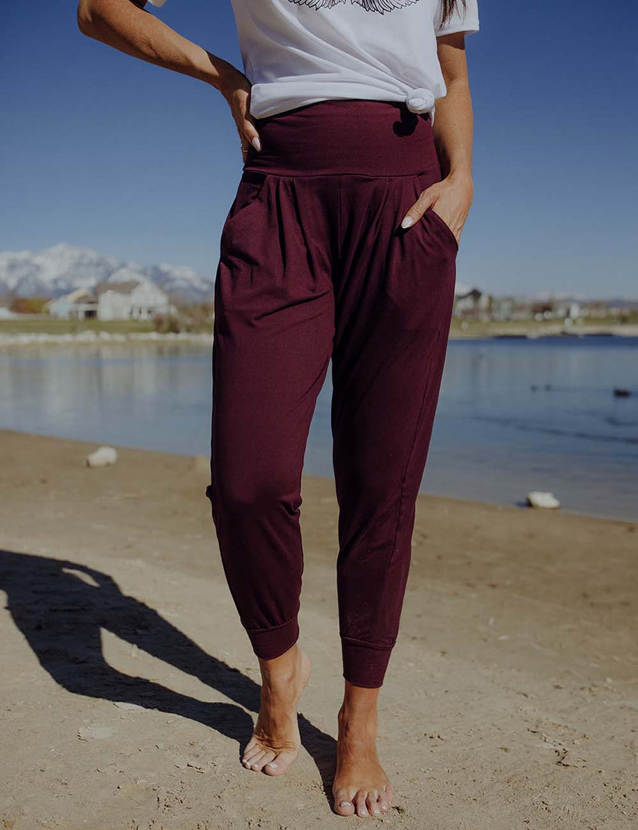 SA Exclusive Burgundy Harem Pocket Pants – SimpleAddiction