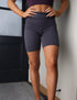 SA Exclusive Charcoal Solid Biker Shorts