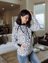 Double Hooded Snow Leopard Sweatshirt