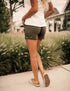 SA Exclusive Dark Olive Harem Shorts