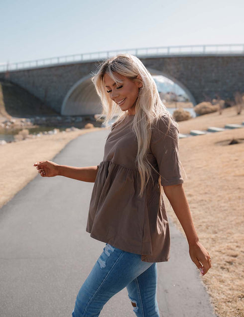 Double The Luck Peplum Top