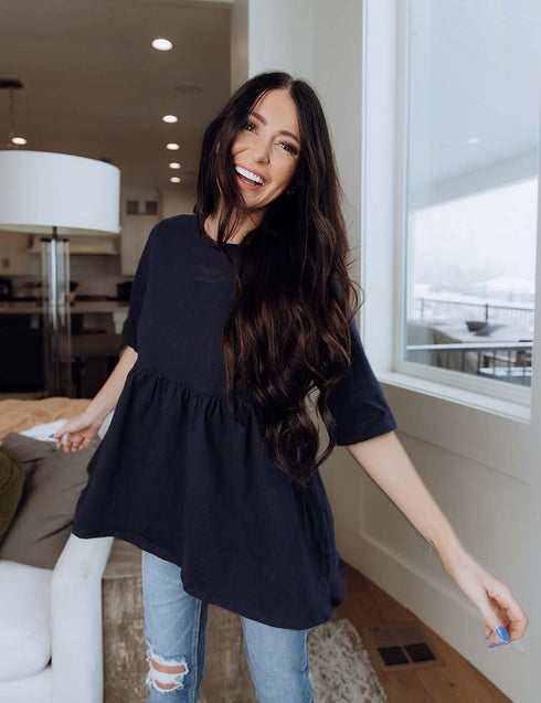 Double The Luck Peplum Top