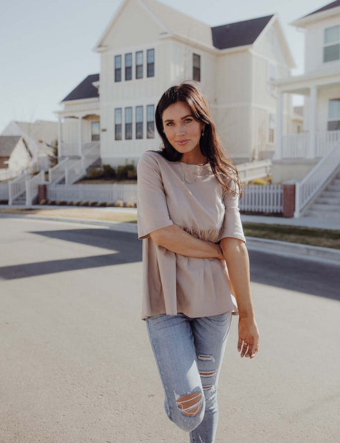 Double The Luck Peplum Top