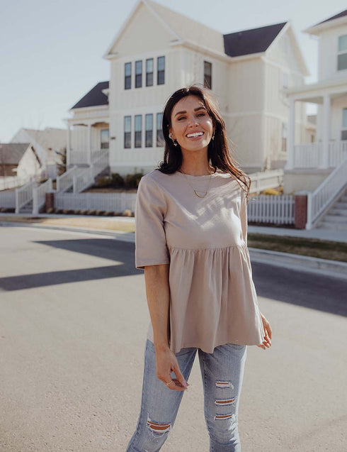 Double The Luck Peplum Top