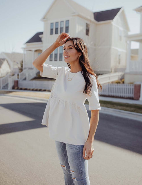 Double The Luck Peplum Top