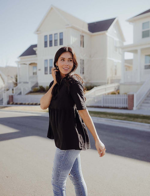 Double The Luck Peplum Top
