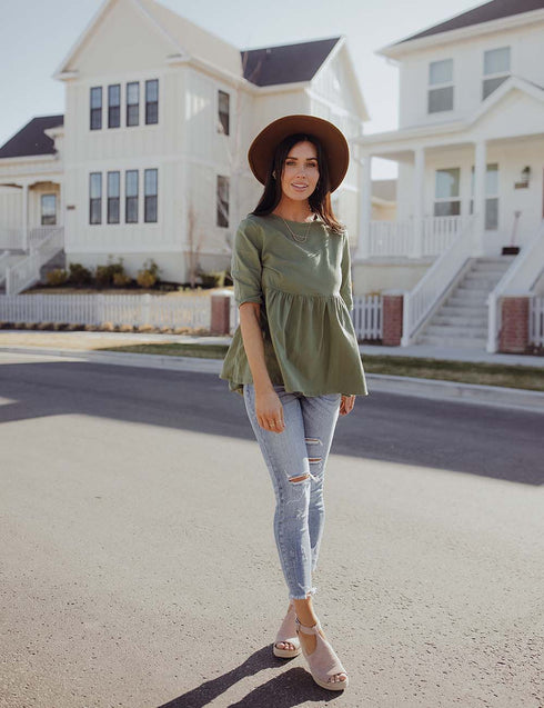 Double The Luck Peplum Top