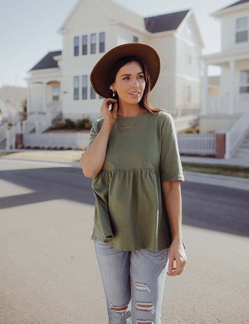 Double The Luck Peplum Top