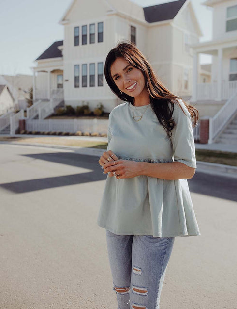 Double The Luck Peplum Top