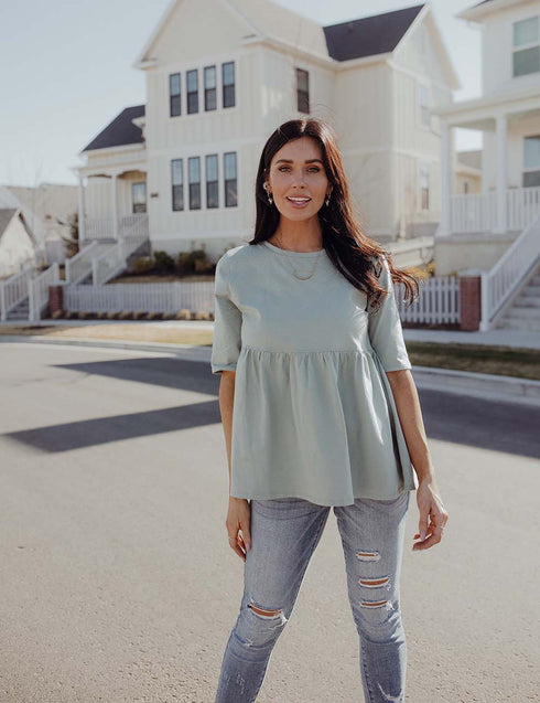 Double The Luck Peplum Top