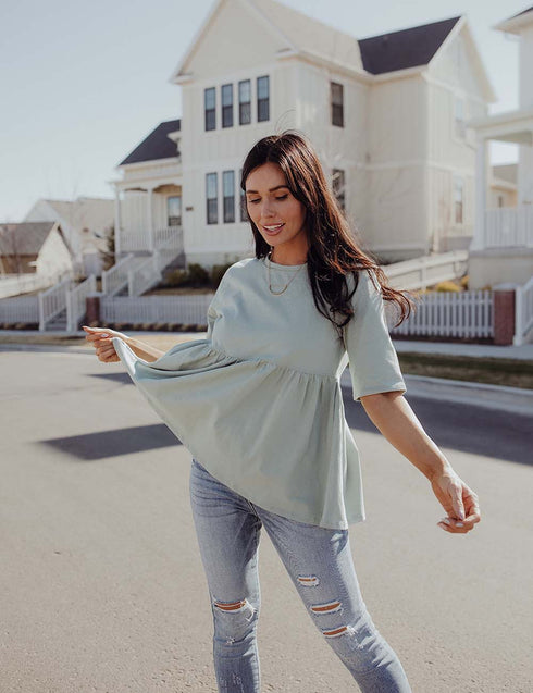 Double The Luck Peplum Top