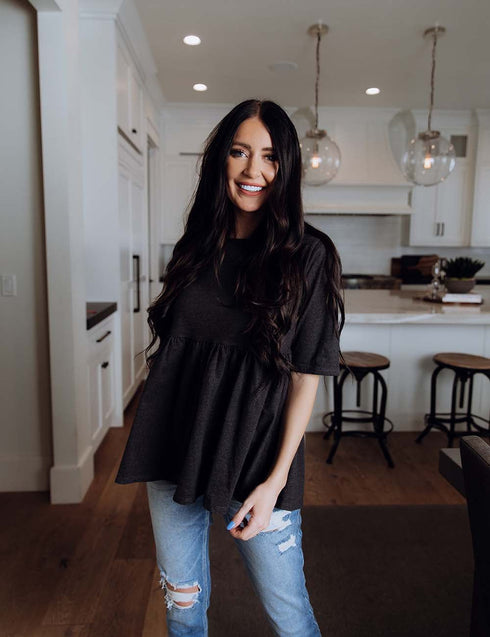 Double The Luck Peplum Top