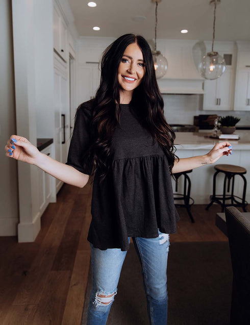 Double The Luck Peplum Top