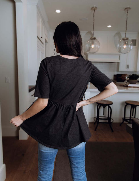 Double The Luck Peplum Top