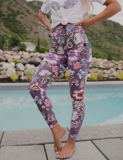 SA Exclusive Flourishing Blooms Pocket Leggings