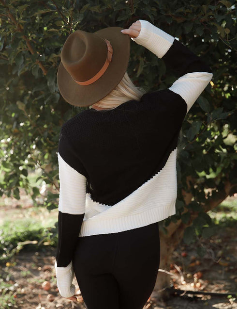 Holding On Block Sweater