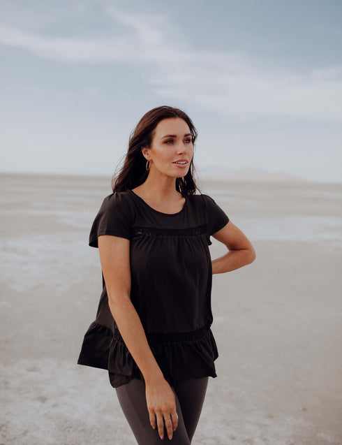 Infatuated With Ruffles Top