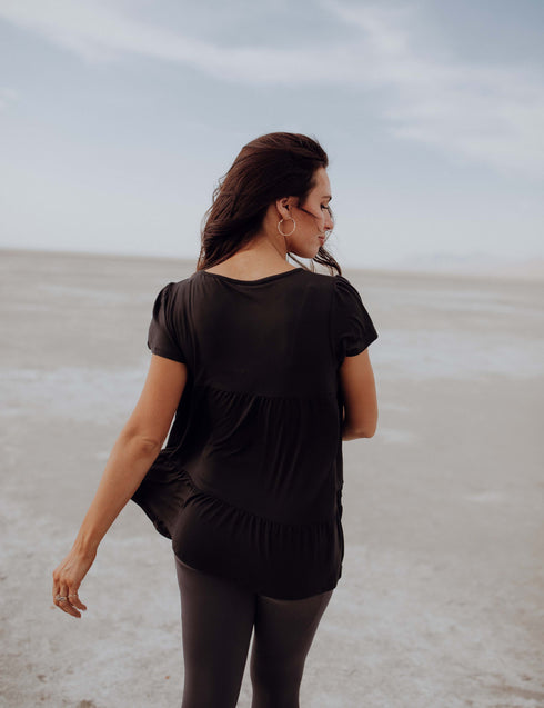 Infatuated With Ruffles Top