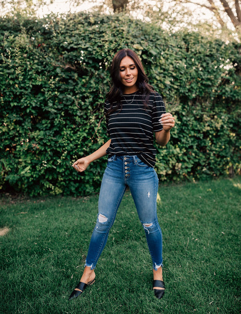 Keep Things Simple Stripe Top