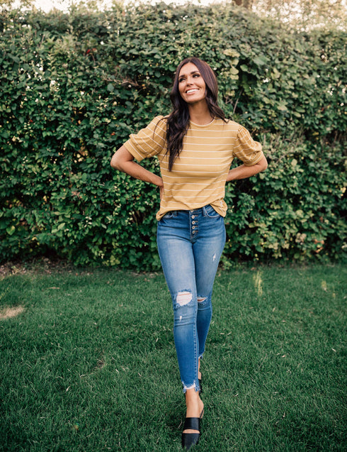 Keep Things Simple Stripe Top