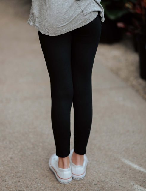 SA Exclusive Little Girl Black Leggings