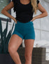 SA Exclusive Teal Yoga Shorts