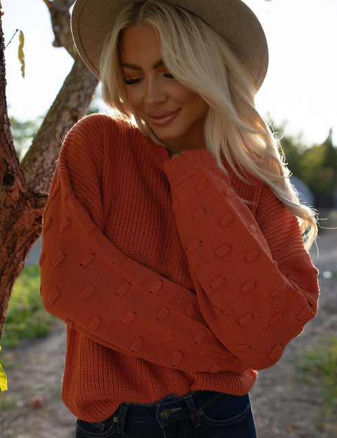 Never Too Far Bubble Sweater