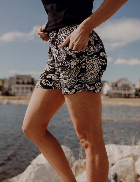 SA Exclusive Paisley Perfection Harem Shorts
