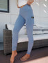 SA Periwinkle Cross Waistband Pocket Leggings