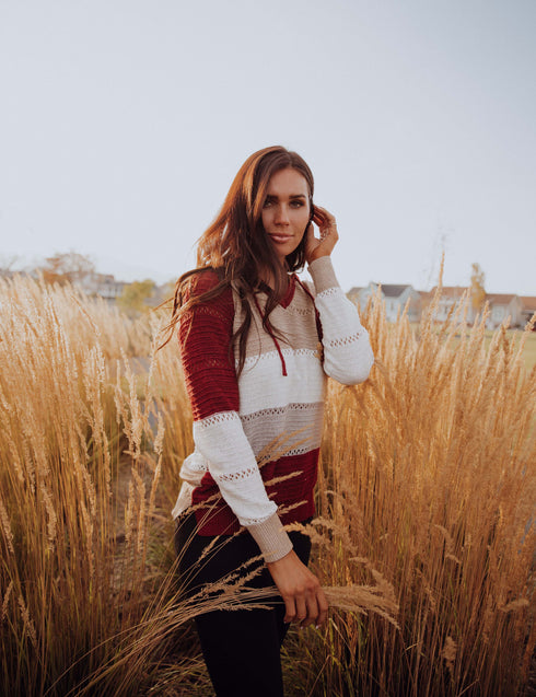 Quick To Go Block Sweater