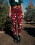 SA Reindeer Rendezvous Cross Waistband Pocket Leggings