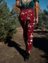 SA Reindeer Rendezvous Cross Waistband Pocket Leggings