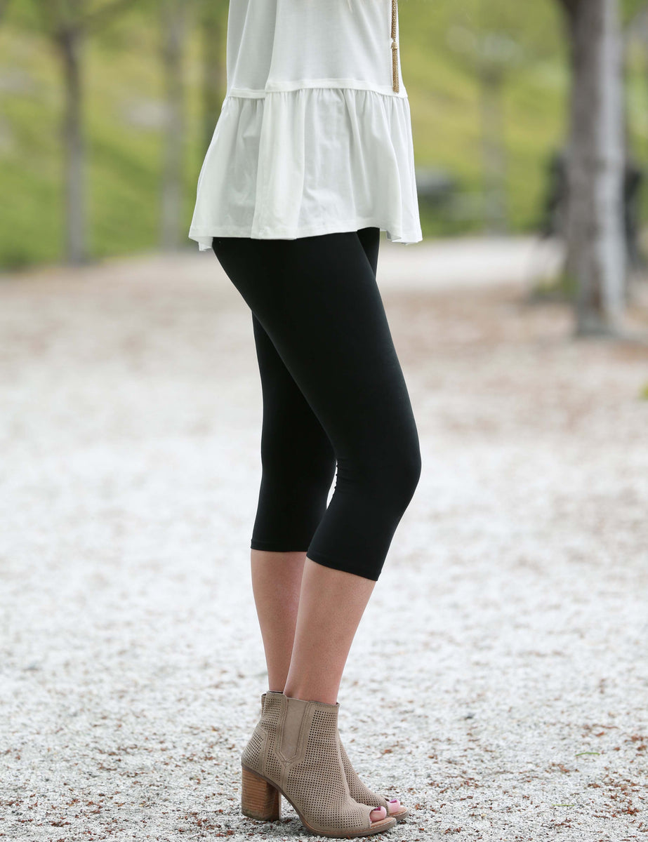 Grey polyamide leggings capri style by Sarah Pacini