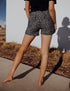 SA Exclusive Sassy Grey and Black Leopard Harem Shorts