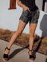 SA Exclusive Sassy Grey and Black Leopard Harem Shorts