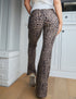 SA Exclusive Sassy Tan Leopard Pocket Flare Leggings