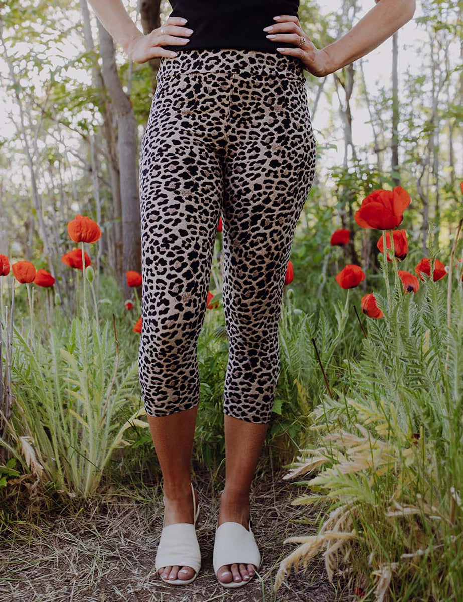 SA Exclusive Sassy Tan and Black Leopard Capri Leggings – SimpleAddiction