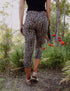 SA Exclusive Sassy Tan Leopard Capri Pocket Leggings