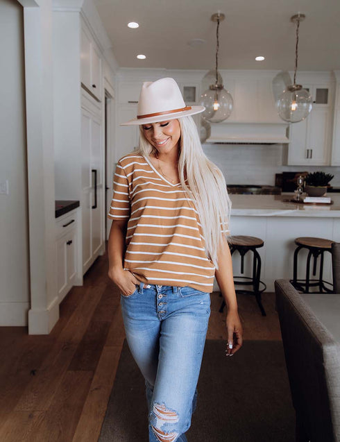 Share Your Thoughts Stripe Top