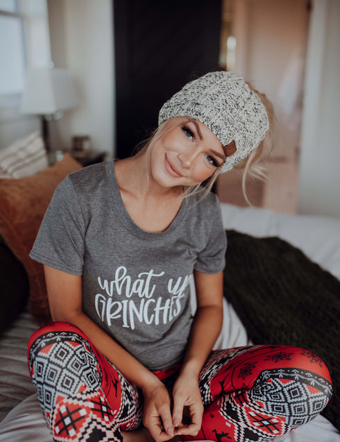 Woven with Love Ponytail Beanie