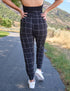 SA Exclusive Black Windowpane Harem Pocket Pants